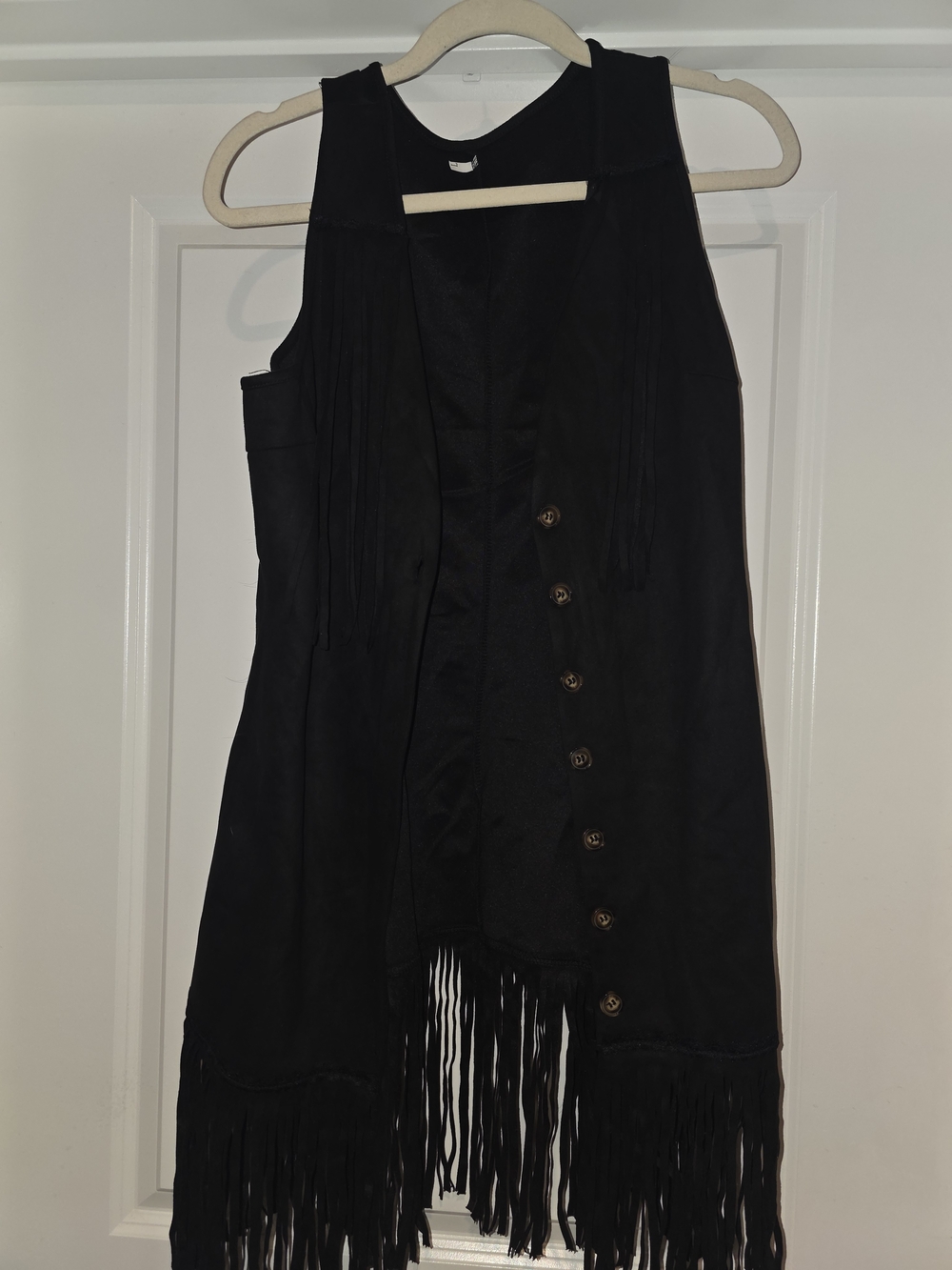 SHEIN Black Fringe Mini Dress